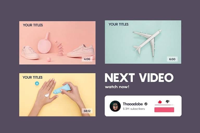 youtube-end-cards 15+ Best YouTube End Screen Templates for 2021 design tips 