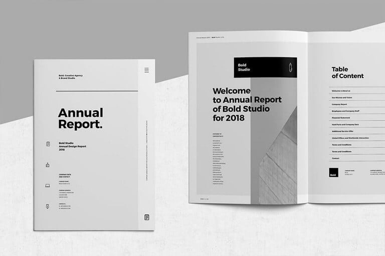 annual-report-templates-1 50+ Annual Report Templates (Word & InDesign) 2021 design tips 