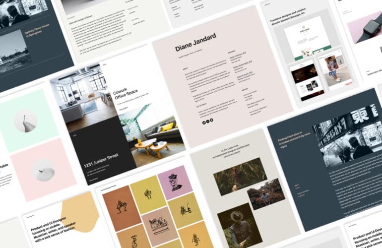 portfolio_patterns_collage-770x500 One-click Portfolio Designs, Instant PDF Embeds, and More Improvements to the Block Editor WordPress 