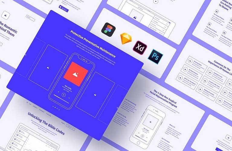 best-website-wireframe-template-768x500 30+ Website Wireframe Templates (For Sketch, Photoshop + More) design tips 