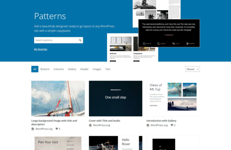 IRC WEB Services pattern-directory-featured-770x500 The WordPress.org Block Pattern Directory Is Now Live pattern-directory-featured-770x500 The WordPress.org Block Pattern Directory Is Now Live design tips