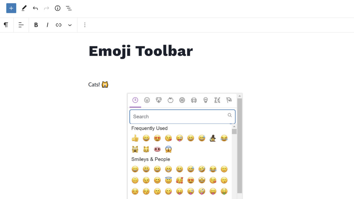 emoji-toolbar-featured Emoji Toolbar Plugin Brings an Emoji Picker Back to the WordPress Editor design tips 