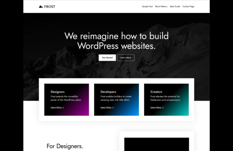 frost-wordpress-theme-770x500 WP Engine Acquires Brian Gardner’s Frost, Opens It to the Public design tips 