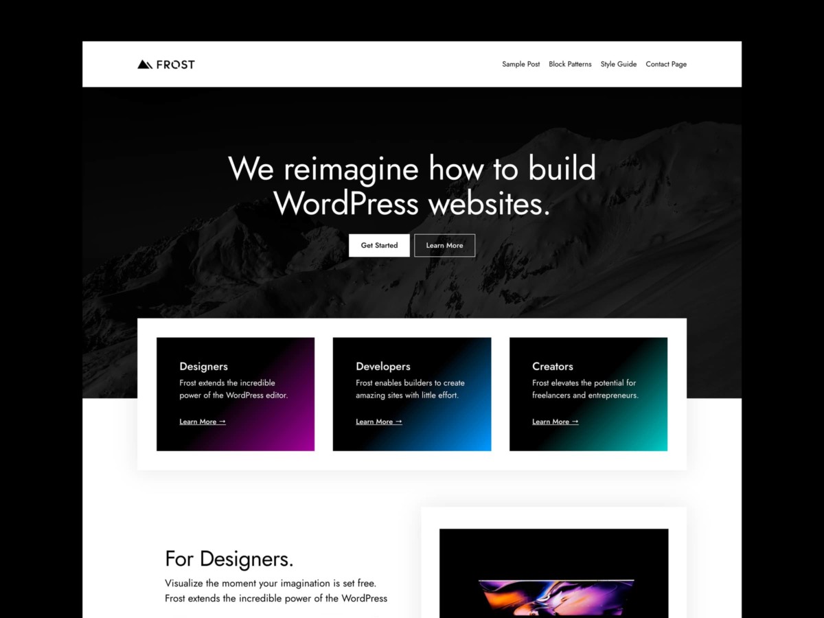 frost-wordpress-theme WP Engine Acquires Brian Gardner’s Frost, Opens It to the Public design tips 