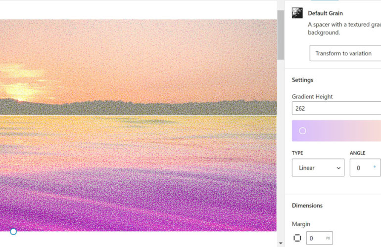 grainy-gradient-featured-770x500 Decorating Web Pages With the Grainy Gradient Block design tips 