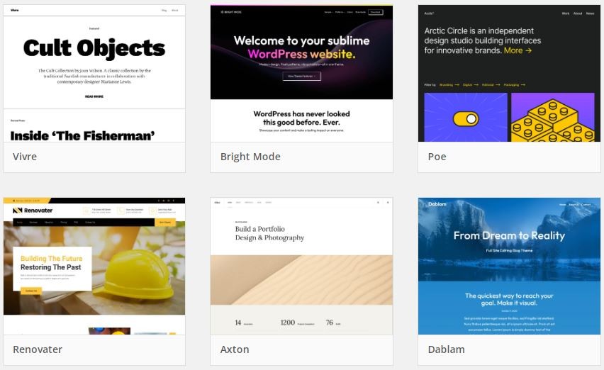 block-themes-feature WordPress Themes Directory Adds Block Themes to Filter Menu design tips 