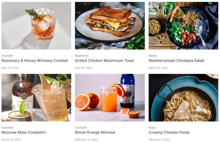 patterns-for-food-bloggers-770x500 New Free Plugin Offers Beautiful Block Patterns for Food Bloggers design tips 