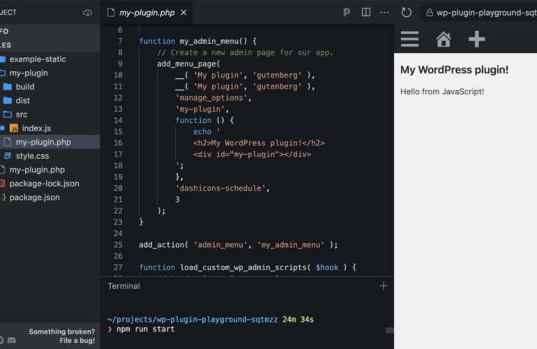 WordPress-IDE-larger-font-2048x1111-1-770x500 New Prototype Runs WordPress in the Browser with No PHP Server design tips 