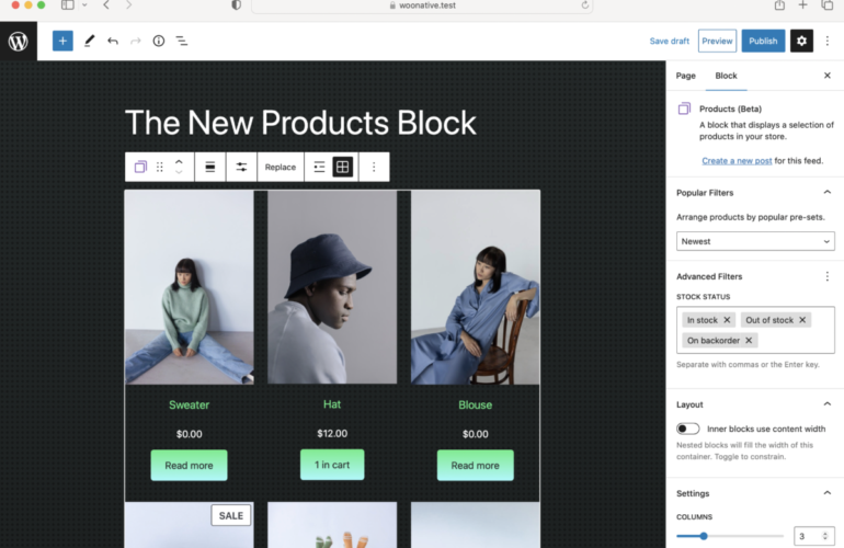Screen-Shot-2022-12-09-at-4.51.34-PM-770x500 WooCommerce 7.3 Introduces New Products Block in Beta design tips 