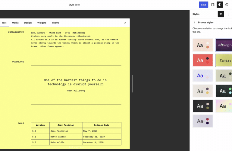 IRC WEB Services Screen-Shot-2022-12-22-at-6.53.08-PM-770x500 Gutenberg 14.8 Overhauls Site Editor Interface, Adds Style Book Screen-Shot-2022-12-22-at-6.53.08-PM-770x500 Gutenberg 14.8 Overhauls Site Editor Interface, Adds Style Book design tips