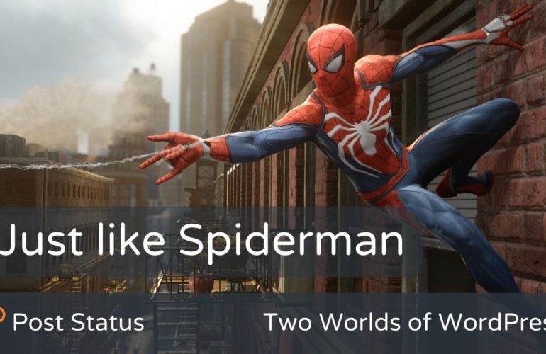 Just-like-Spiderman-770x500 Just like Spiderman - Two Worlds of WordPress design tips 