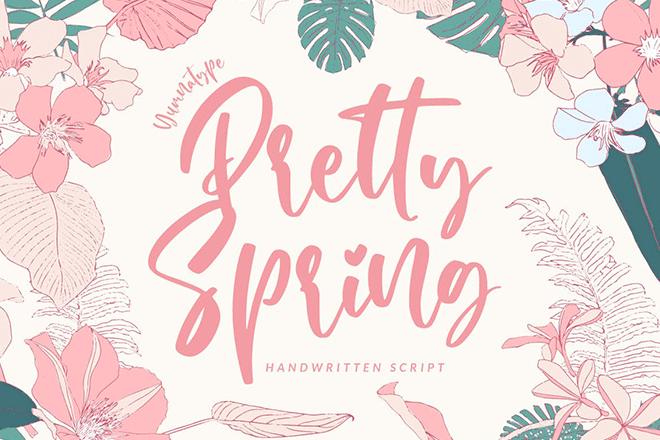 spring-fonts 25+ Best Spring Fonts (+ Spring Break Typefaces) design tips 