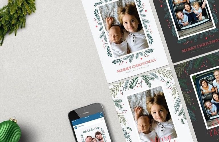 christmas-card-templates-768x500 25+ Best Christmas Card Templates for Photoshop design tips 