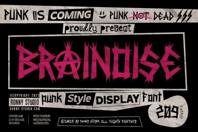 punk-fonts 20+ Best Punk Fonts for Rad Designs design tips 