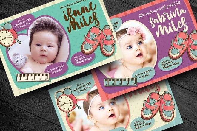 baby-announcement-template 20+ Pregnancy & Baby Announcement Templates (Cards, Flyers & More) design tips 