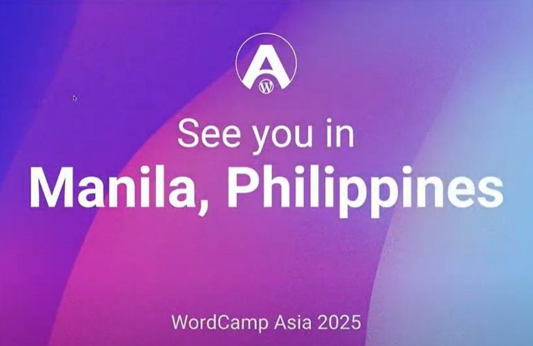 WordCamp-Asia-2025-770x500 WordCamp Asia 2025 Scheduled For Next February in Manila, Philippines design tips 