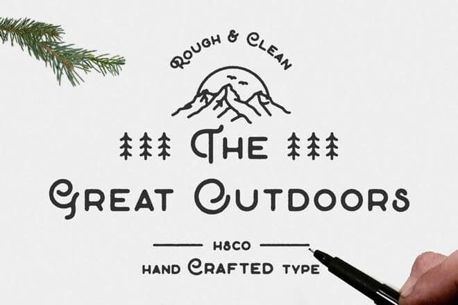 outdoor-font 25+ Best Outdoor & Adventure Fonts design tips 