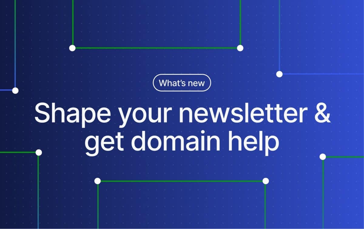 newsletter-domain WordPress.com Changelog: Shape Your Newsletter Signup and Get Domain Help in Chat WordPress 