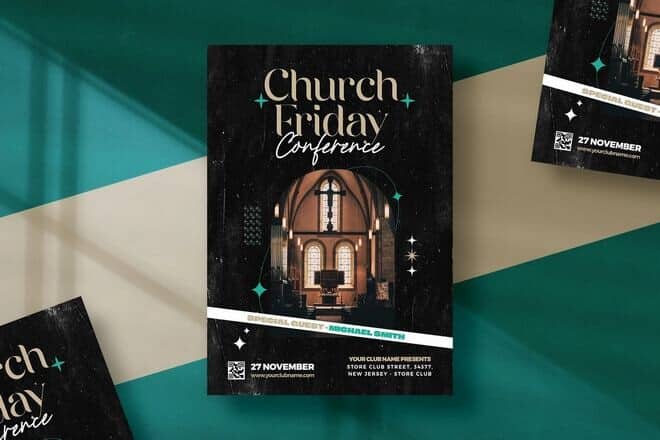 church-flyer-template 20+ Handpicked Church Flyer Templates for Community Events design tips 